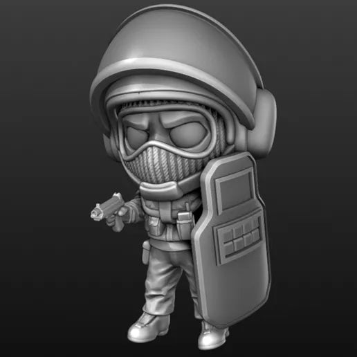 Modelo Blitz Chibi – Fanart para Impresión 3D
