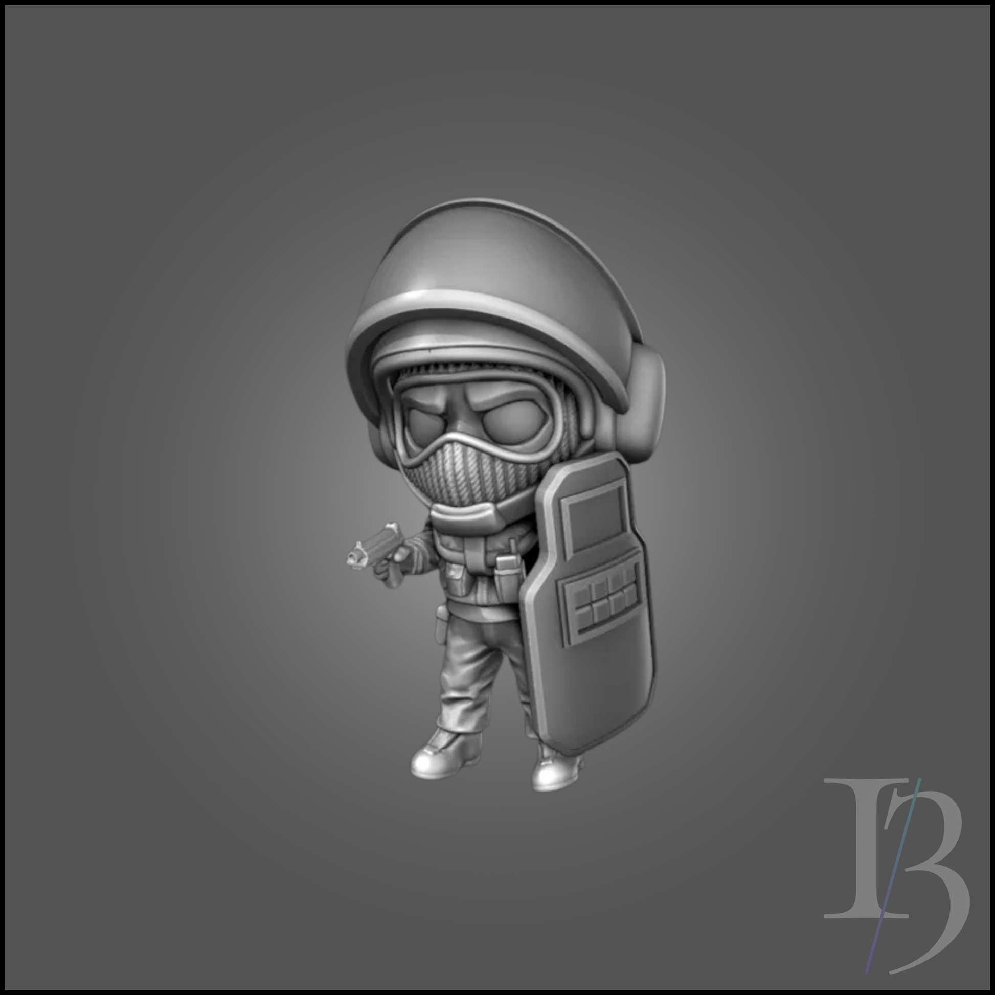 Modelo Blitz Chibi – Fanart para Impresión 3D