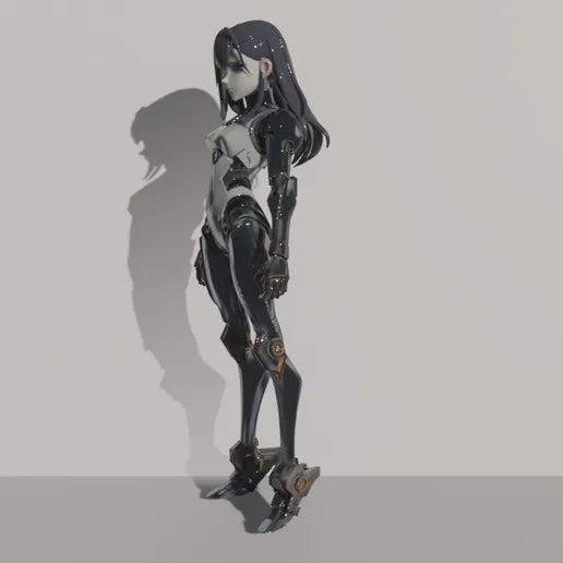 Modelo 3 Android Cyberpunk – Anime para Impresión 3D