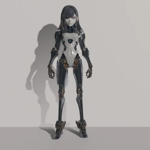 Modelo 3 Android Cyberpunk – Anime para Impresión 3D