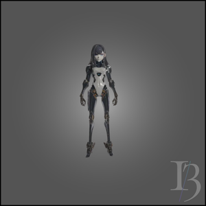 Modelo 3 Android Cyberpunk – Anime para Impresión 3D