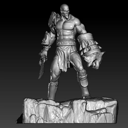 3D de Kratos – God of War para Impresión 3D