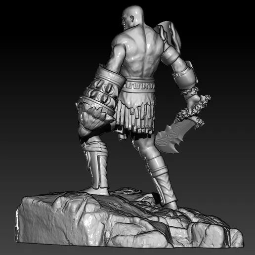 3D de Kratos – God of War para Impresión 3D