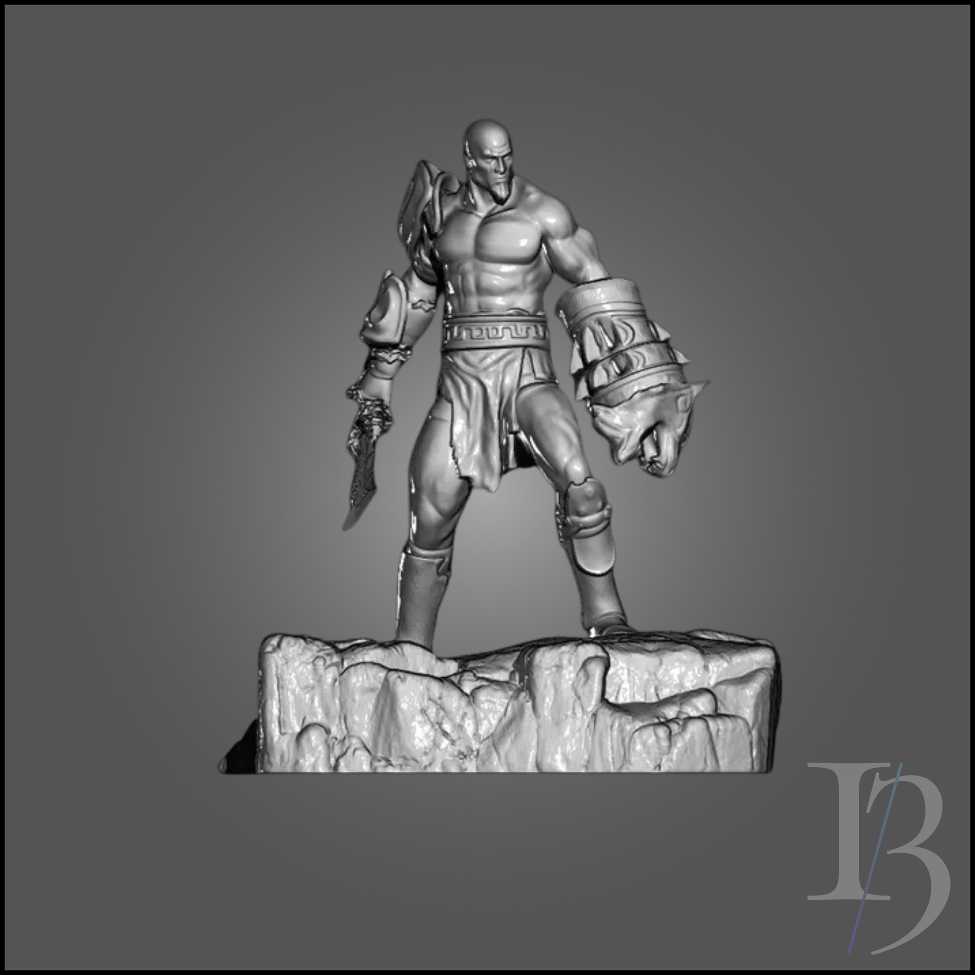 3D de Kratos – God of War para Impresión 3D