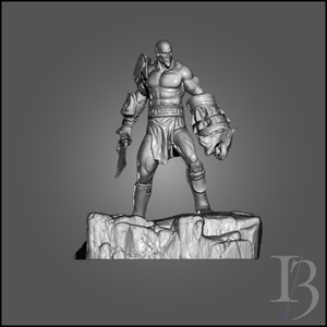 3D de Kratos – God of War para Impresión 3D